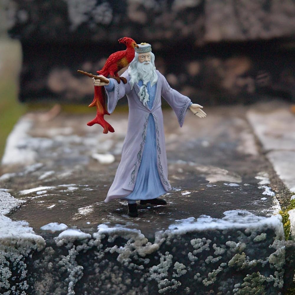 schleich 42637 Dumbledore & Fawkes, ab 6 Jahren, HARRY POTTER - Spielfigur, 11 x 4 x 12 cm