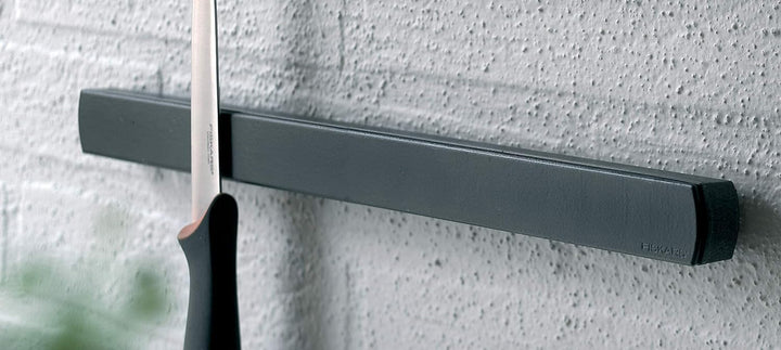 Fiskars Wandmagnet für Messer, Länge: 32 cm, Metall/Kunststoff, Functional Form, Schwarz/Silber, 100
