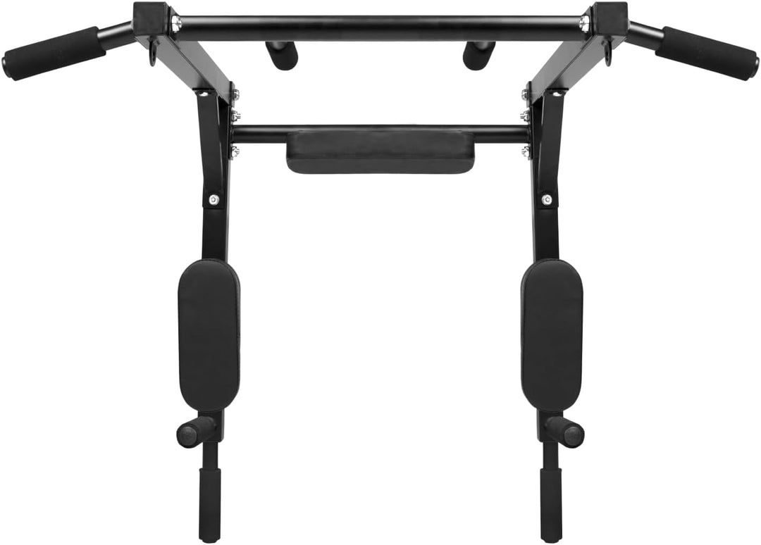 VirtuFit Pull-up and Dip-Rack - Klimmzugstange zur Wandmontage, Multifunktionale Dip Station für Hau
