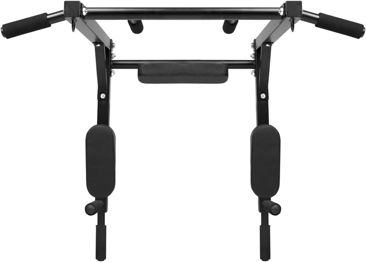 VirtuFit Pull-up and Dip-Rack - Klimmzugstange zur Wandmontage, Multifunktionale Dip Station für Hau