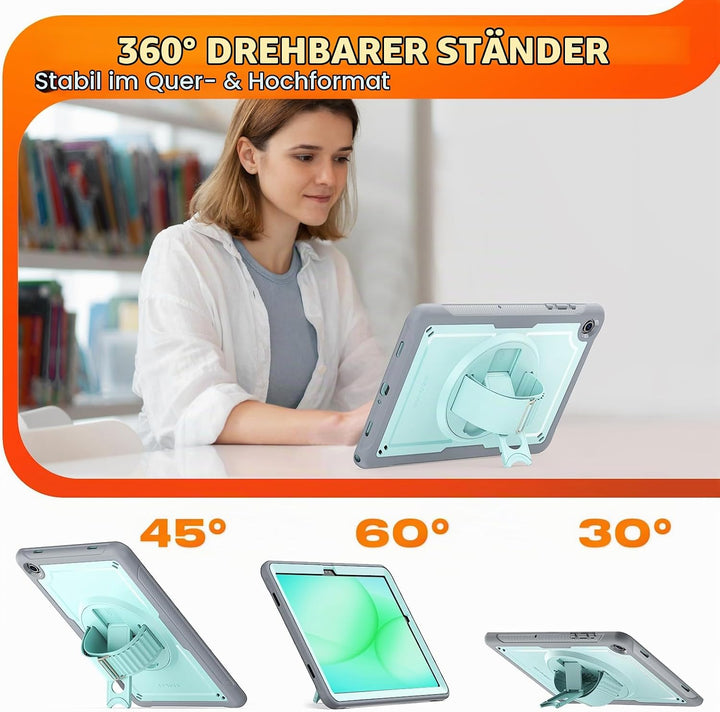 SEYMAC stock Hülle für Samsung Galaxy Tab A11+ Plus/A9+ Plus 11 Zoll 2025/2023, Stossfeste Hülle mit