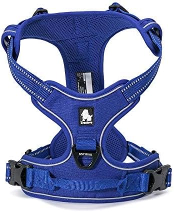 WINHYEPET Truelove Hundegeschirr No-Pull Reflektierendes verstellbar Haustiergeschirr mit 2 Leinencl
