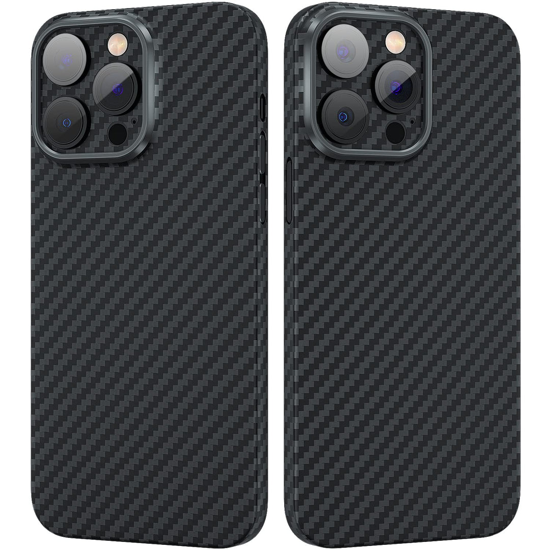 memumi Carbon Hülle für iPhone 14 Pro, 0,5 mm Superdünne, Hülle aus echter Aramidfaser [100% Aramidf