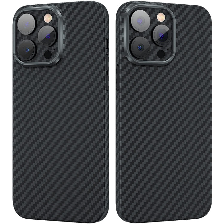 memumi Carbon Hülle für iPhone 14 Pro, 0,5 mm Superdünne, Hülle aus echter Aramidfaser [100% Aramidf