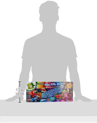 JOLLY Buntstifte Supersticks Kinderfest XXL Box Version 1, Bruchfeste & ungiftige Farbstifte, Made i
