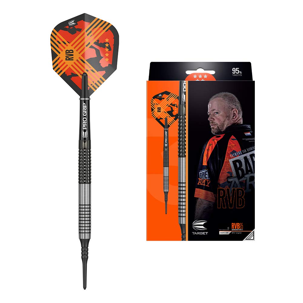 Target Darts Raymond Van Barneveld RVB 95 3 Gen 95% Wolfram Softdarts-Set 18gr, 18gr