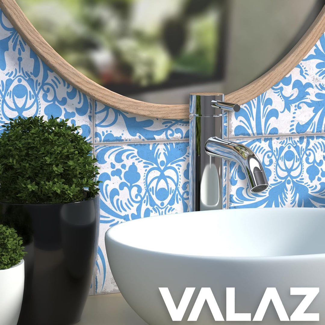 VALAZ Wasserhahn Bad Hoch Verchromt | Einhebelmischer Waschbecken, Warm und Kaltwassermischer, Wasse