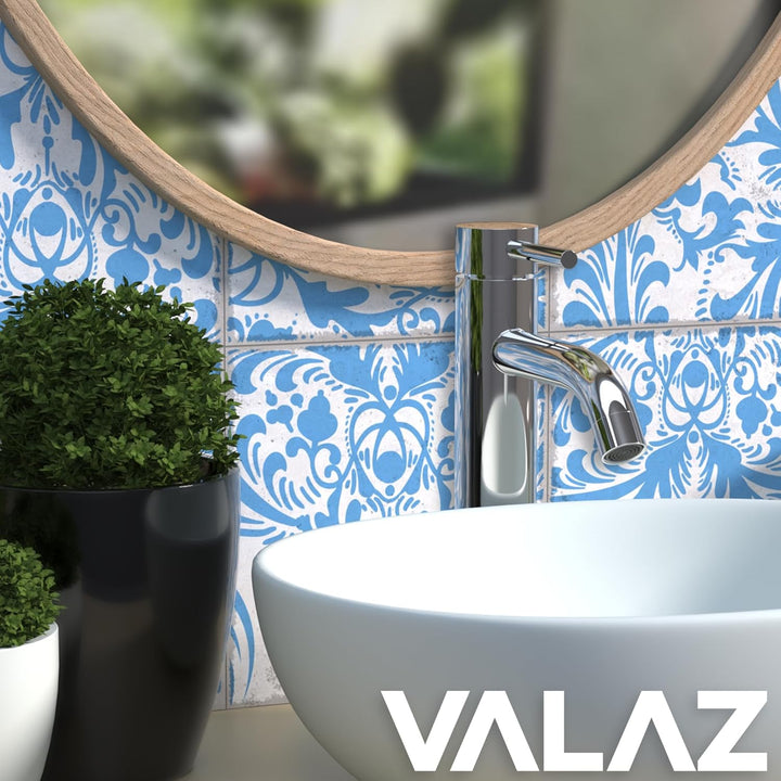 VALAZ Wasserhahn Bad Hoch Verchromt | Einhebelmischer Waschbecken, Warm und Kaltwassermischer, Wasse
