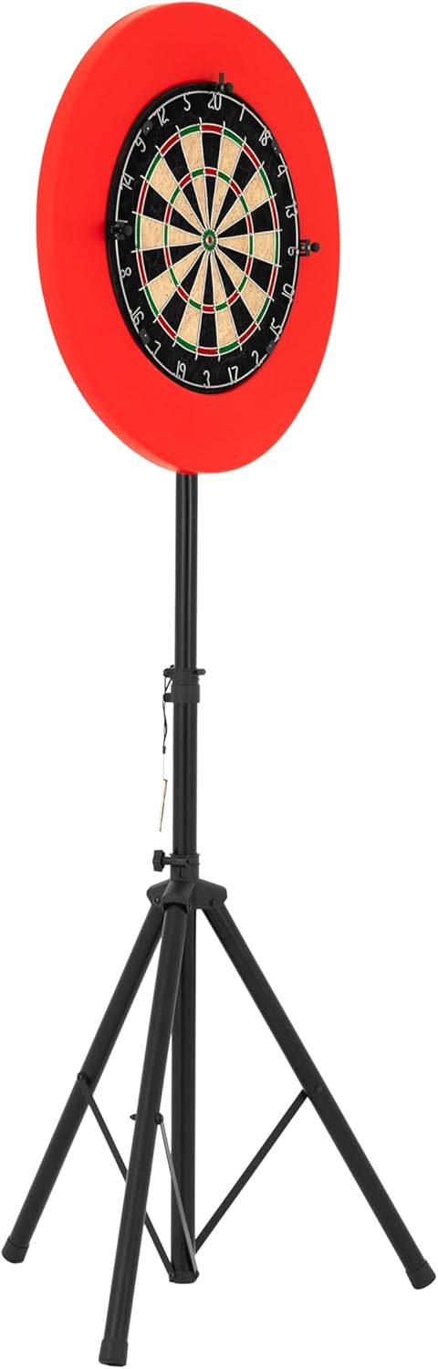 Dart Set, Dardboard, LED Ringlicht, Selbstheilende Umrandung, Befestigungsständer, Höhenverstellbare