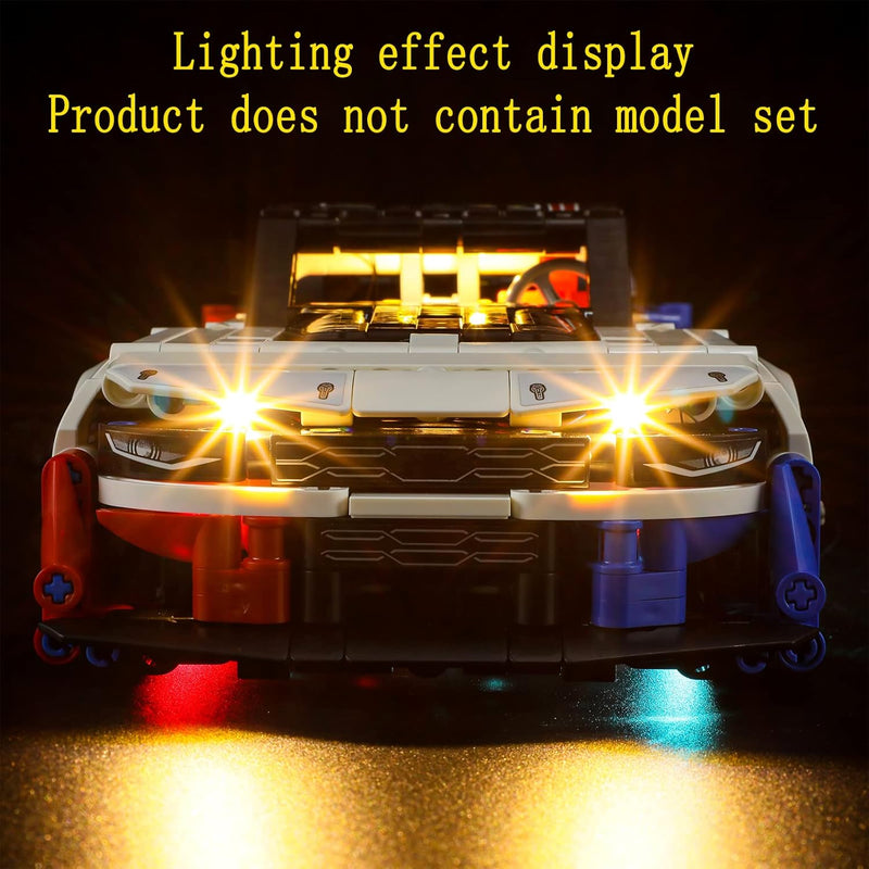 GEAMENT LED Licht-Set Kompatibel mit Lego NASCAR Next Gen Chevrolet Camaro ZL1 - Beleuchtungsset für