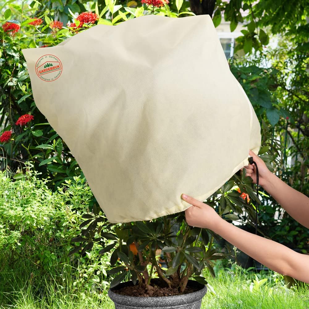 Gardebruk® Kübelpflanzensäcke 3er Set 200x240 cm 70g/m² Reissverschluss Garten Frostschutzhaube Wint
