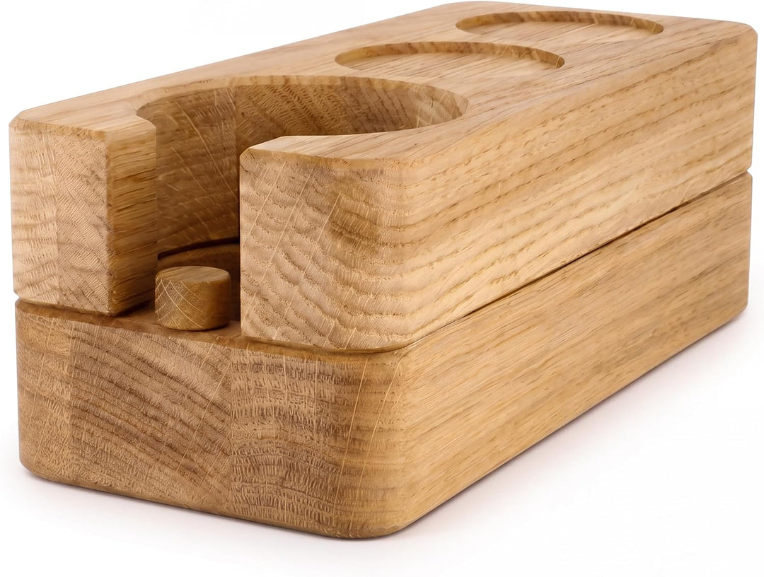 Clara Coffee Tamperstation | Tamper Station aus schönem Holz Für Siebträger: Durch Gutes Barista Zub
