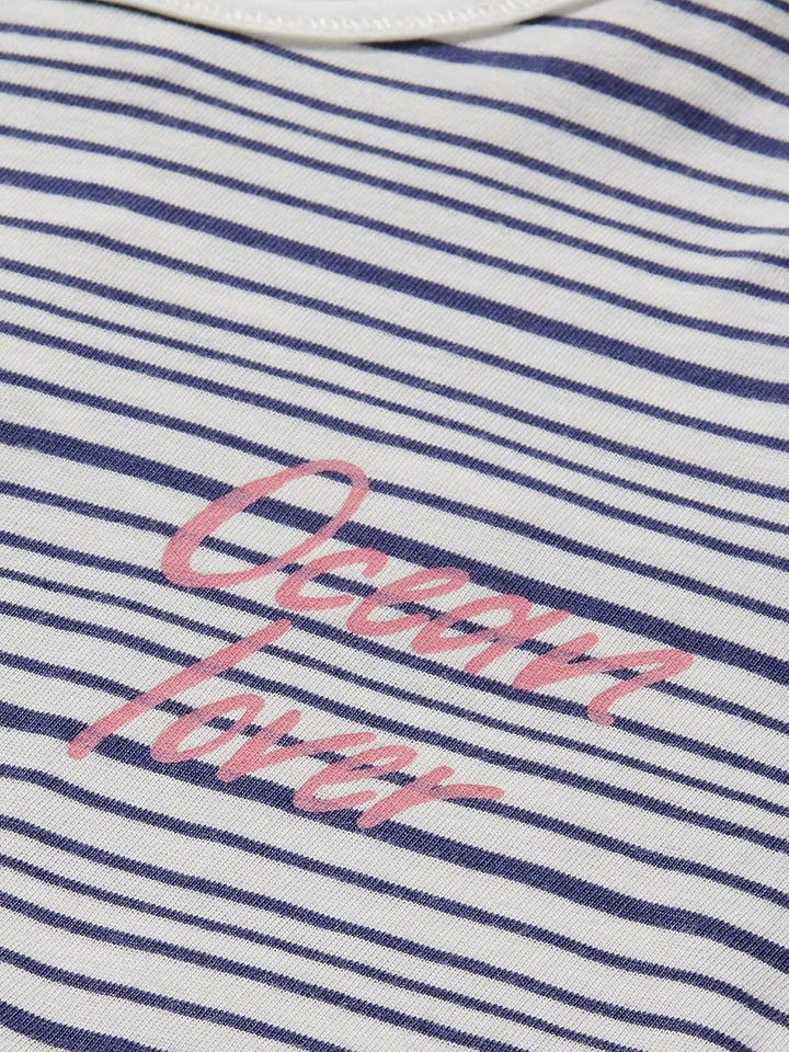 Sanetta Mädchen Schlafanzug kurz blau Pyjamaset, Admiral, 128