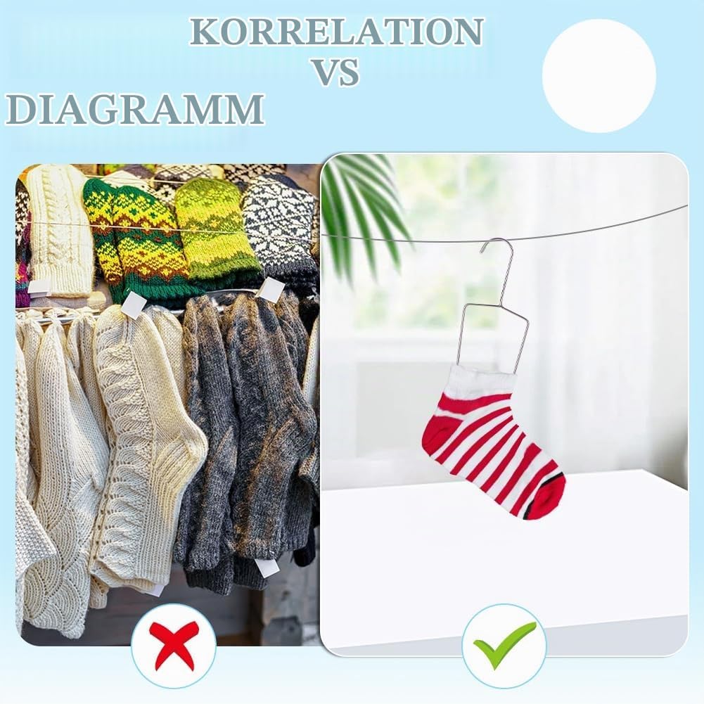 UNICRAFTALE 6 Stück 3 Grössen Sockenblocker Edelstahl Socken Trockenbügel Strick Sockenformer Metall