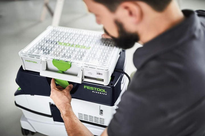 Festool Systainer³ Organizer SYS3 ORG M 89 22xESB (mit Einsatzboxen verschiedene Grössen) Transparen