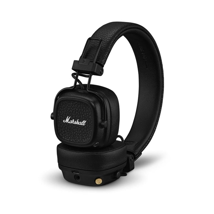 Marshall Major V Bluetooth Kopfhörer, 100 Stunden Spielzeit – Schwarz Schwarz Major V, Schwarz Major