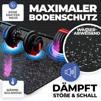 Schutzmatte Bodenschutzmatte: Gummi Gummimatte Sportmatte Gymnastikmatte Puzzlematte Hartboden Matte