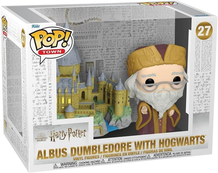 Funko Pop! Town: HP Anniversary - Albus Dumbledore mit Hogwarts - Harry Potter - Vinyl-Sammelfigur -