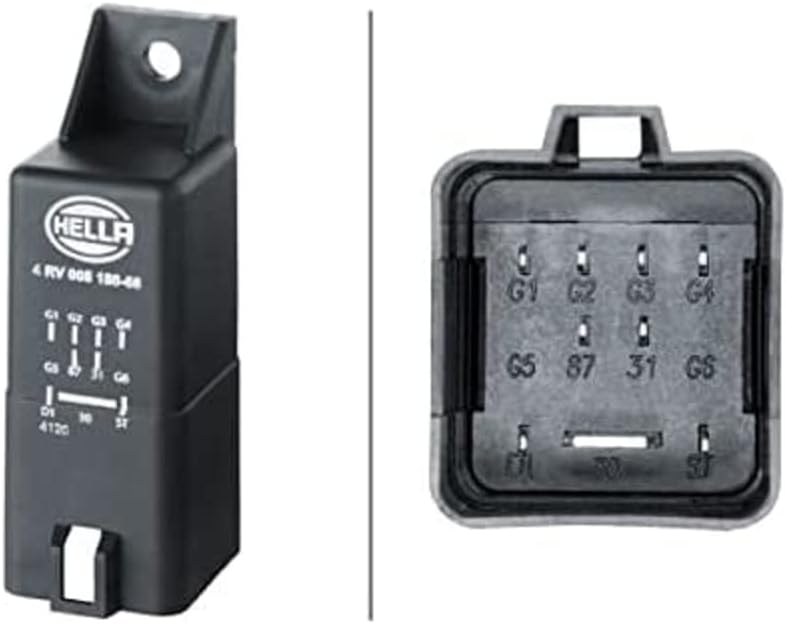HELLA 4RV 008 188-681 Steuergerät, Glühzeit - 12V - 9-polig - nachglühfähig - Zylinderanzahl: 4