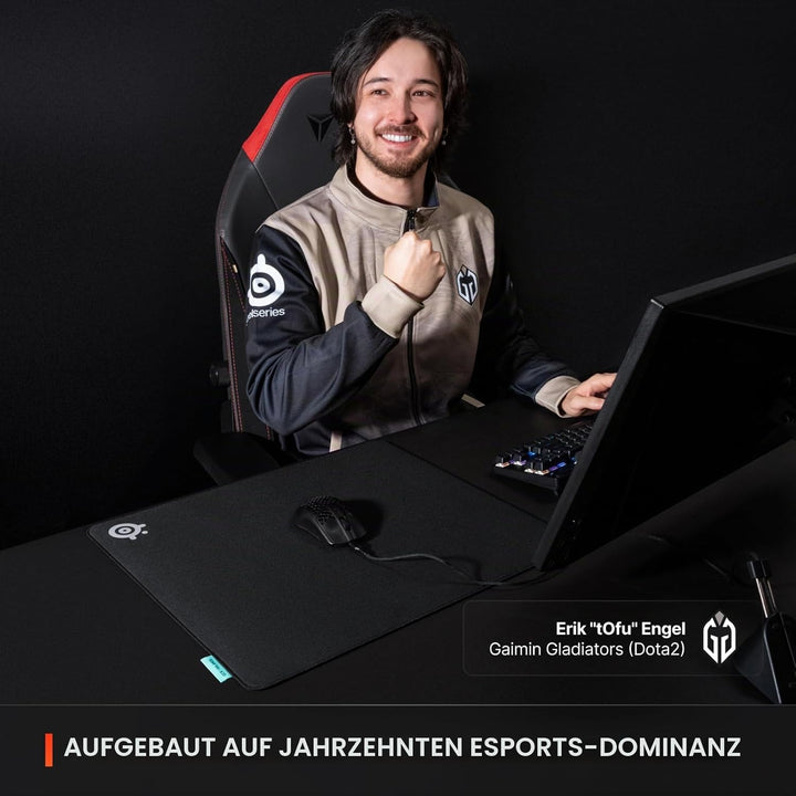 SteelSeries QcK XL Performance Balance Gaming-Mauspad, extra Dichte für EIN sanftes Gleiten, Flache