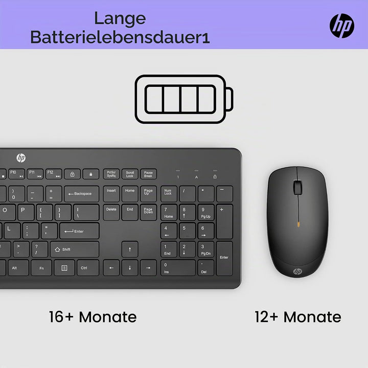 HP 230 Tastatur- und Maus-Set für Omen 25L von HP, HP 14, 15, 17, Chromebook 14, Chromebook x360, Pa
