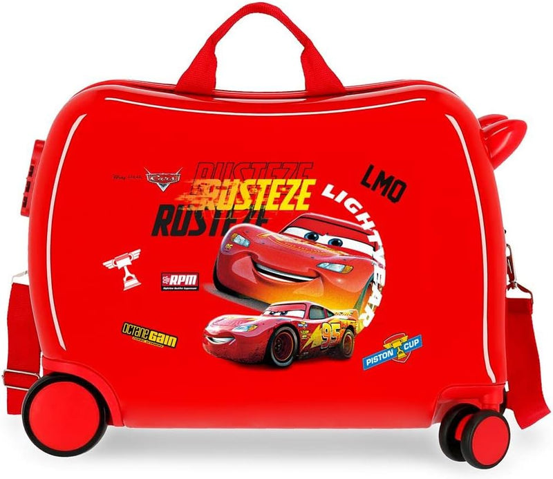 Disney Cars Rusteze Lightyear Kabinentrolley, Rot, 50 x 38 x 20 cm, Hartplastik, seitlicher Kombinat