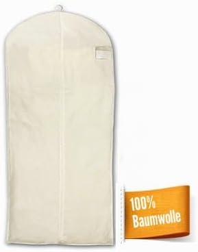 HBCOLLECTION - Kleidersack Kleiderhülle natürlicher Baumwolle (Lang)