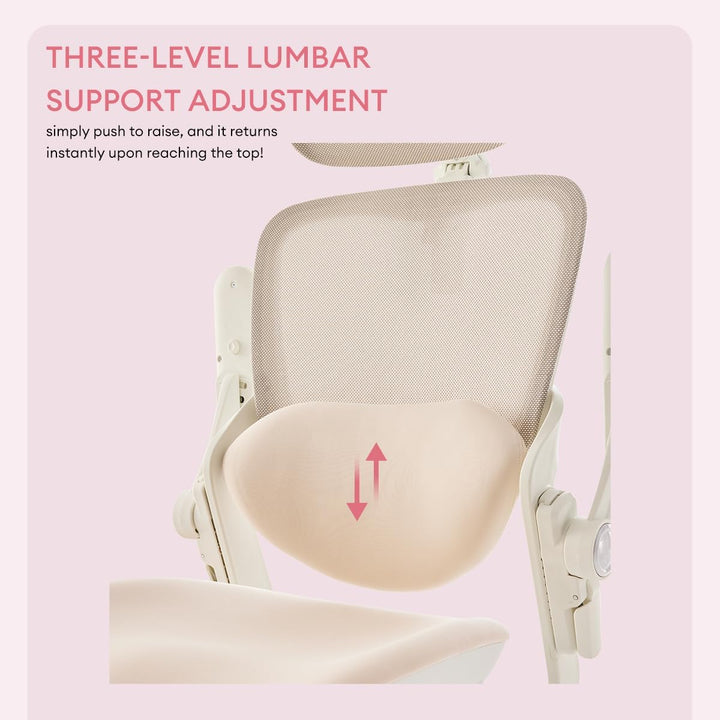 MUSSO E80 Muse FemmePosture™ Ergonomischer Bürostuhl für Frauen - 135° Neigung & 3D-Lendenstütze, 17