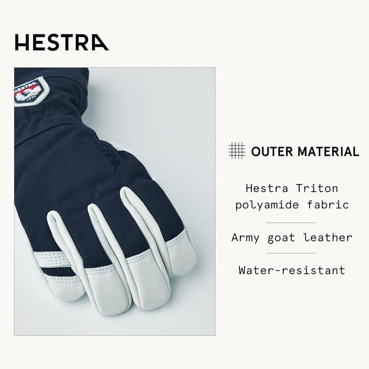 Hestra Army Leather Heli Jr. 5 black - 5