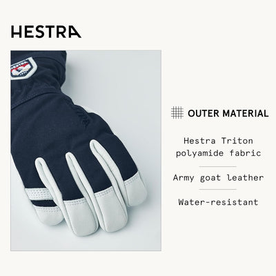 Hestra Army Leather Heli Jr. 5 black - 5