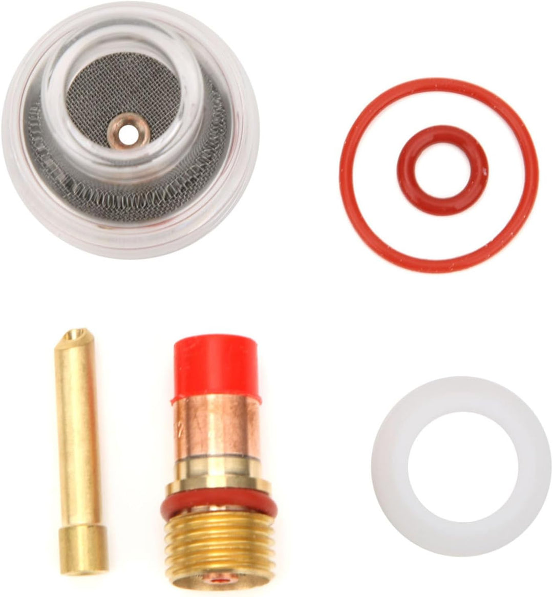 WIG Zubehör, WIG Brenner Gaslinse Spannzange Glasbecher WIG Schweissbrenner Kit Zubehör für WIG-17/1