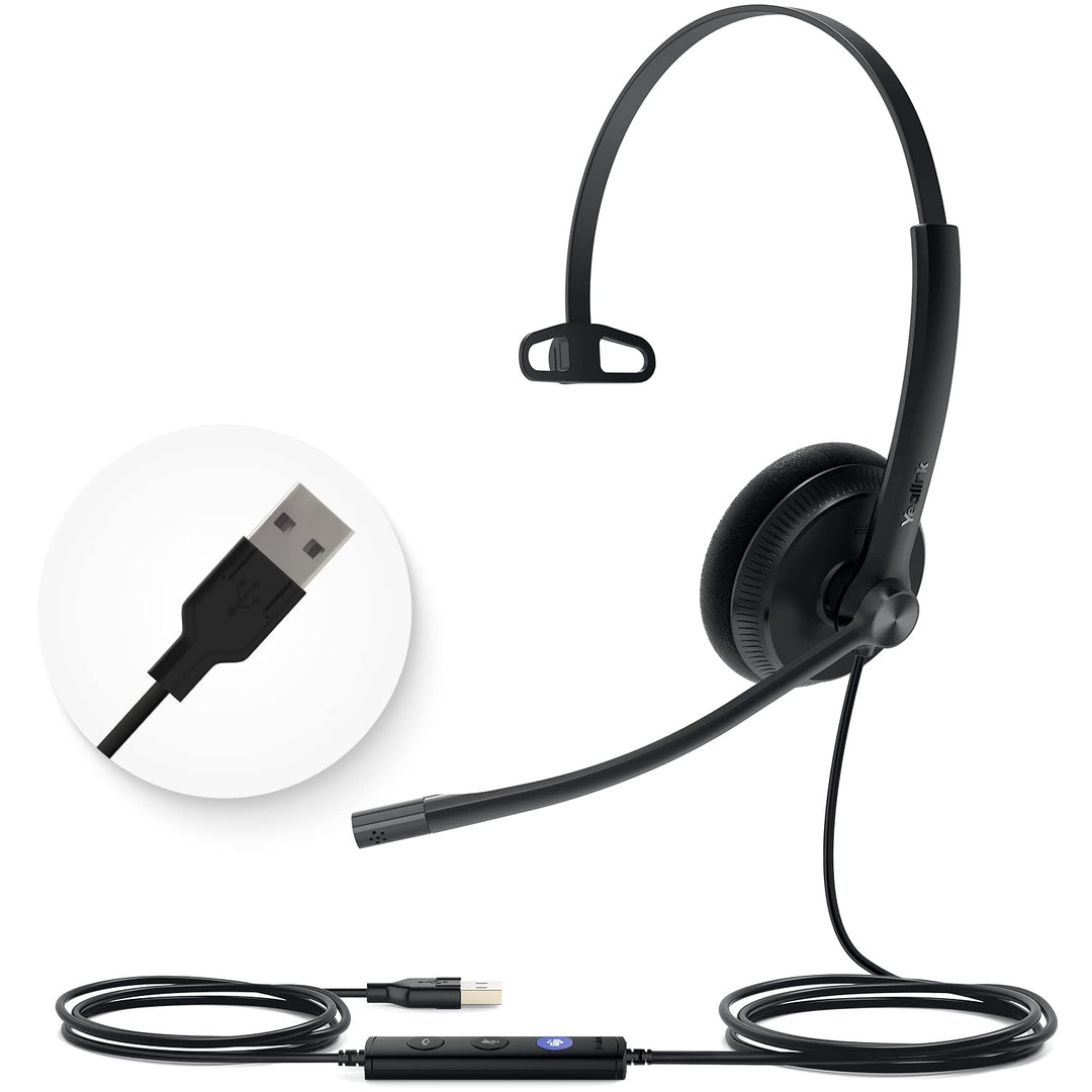 Yealink Headset UH34 Mono Teams, UH34 Mono Teams