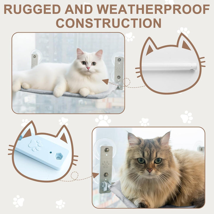 Katzen Hängematte Fensterplätze, Faltbare Katzen Hängematte, Atmungsaktive Haustier Fensterhängematt