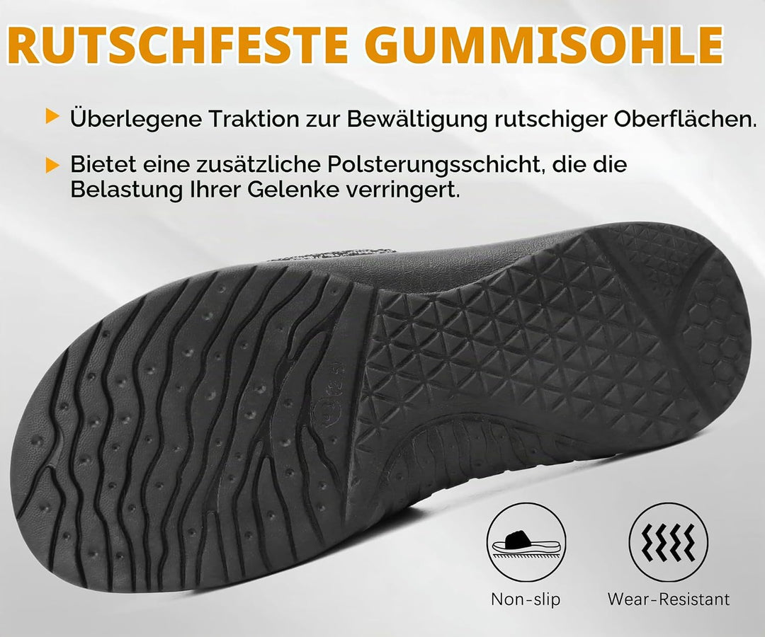 ONCAI Dusch Badelatschen Herren mit Klettverschluss Offener Zeh Sports Badesandalen Sommer Freizeit