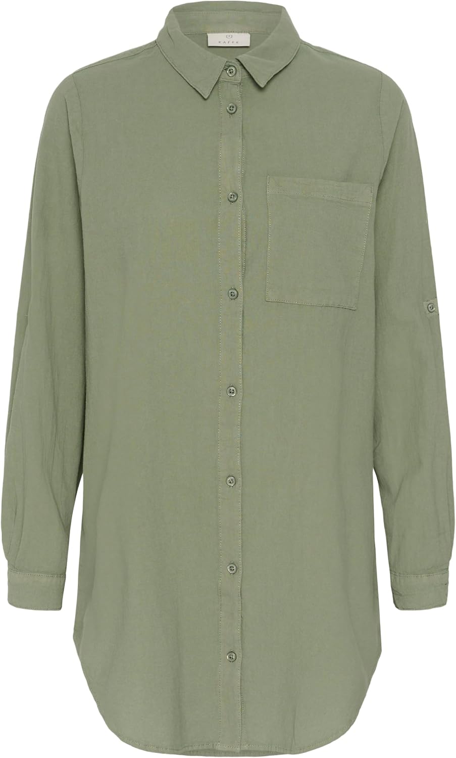 KAFFE Damen Langarm - Hemd KAnaya Damen Hemd Langarm Kragen Lang Casual Hemdbluse Lange Ärmel