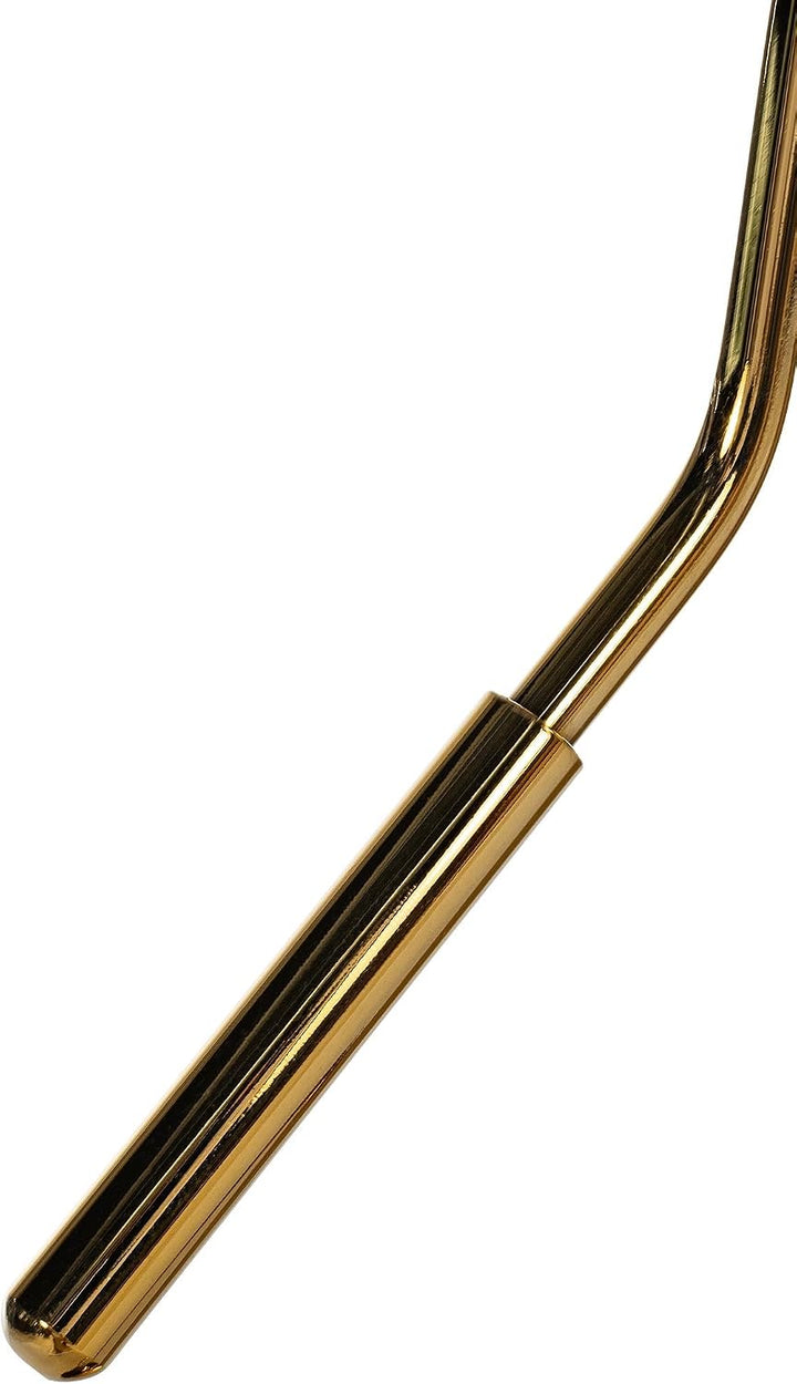 CLP Barhocker-Gestell I Höhenverstellbare Barstuhl-Säule I 10 X 10 cm Lochabstand, Farbe:Gold, Gold