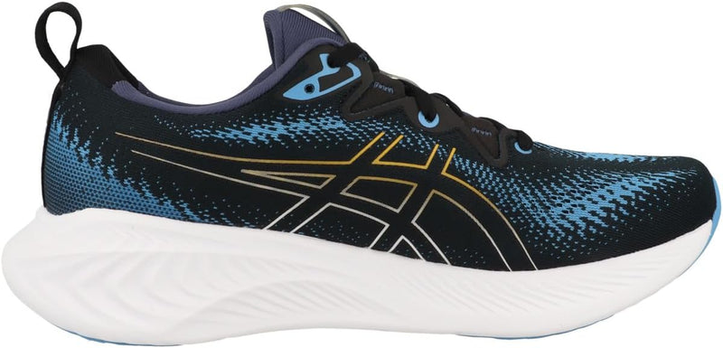 ASICS Cumulus 25 Mann Laufschuhe Weiss Schwarz 42 EU Black Fellow Yellow, 42 EU Black Fellow Yellow
