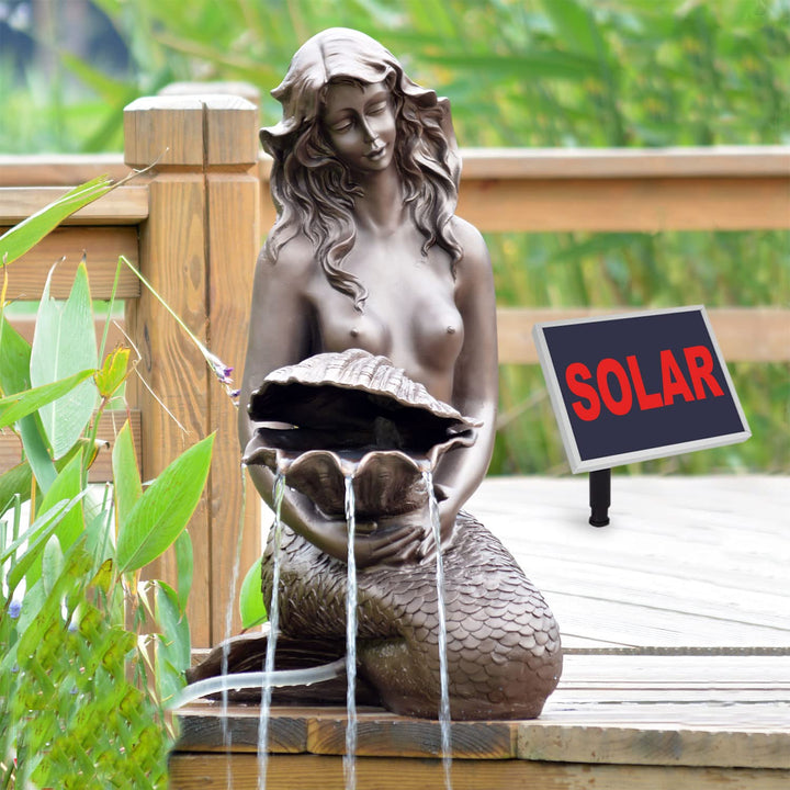 Solar Gartenbrunnen SPRINGBRUNNEN GARTENBRUNNEN SOLAR ZIERBRUNNEN Teichpumpe Set BRUNNEN Solar Meerj