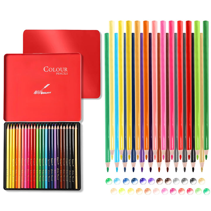 Bleistift Set[24 Stück], 2B 4B 6B und 4 Zeichenkohlestifte, Hard Charcoal, Soft Charcoal, Papierwisc