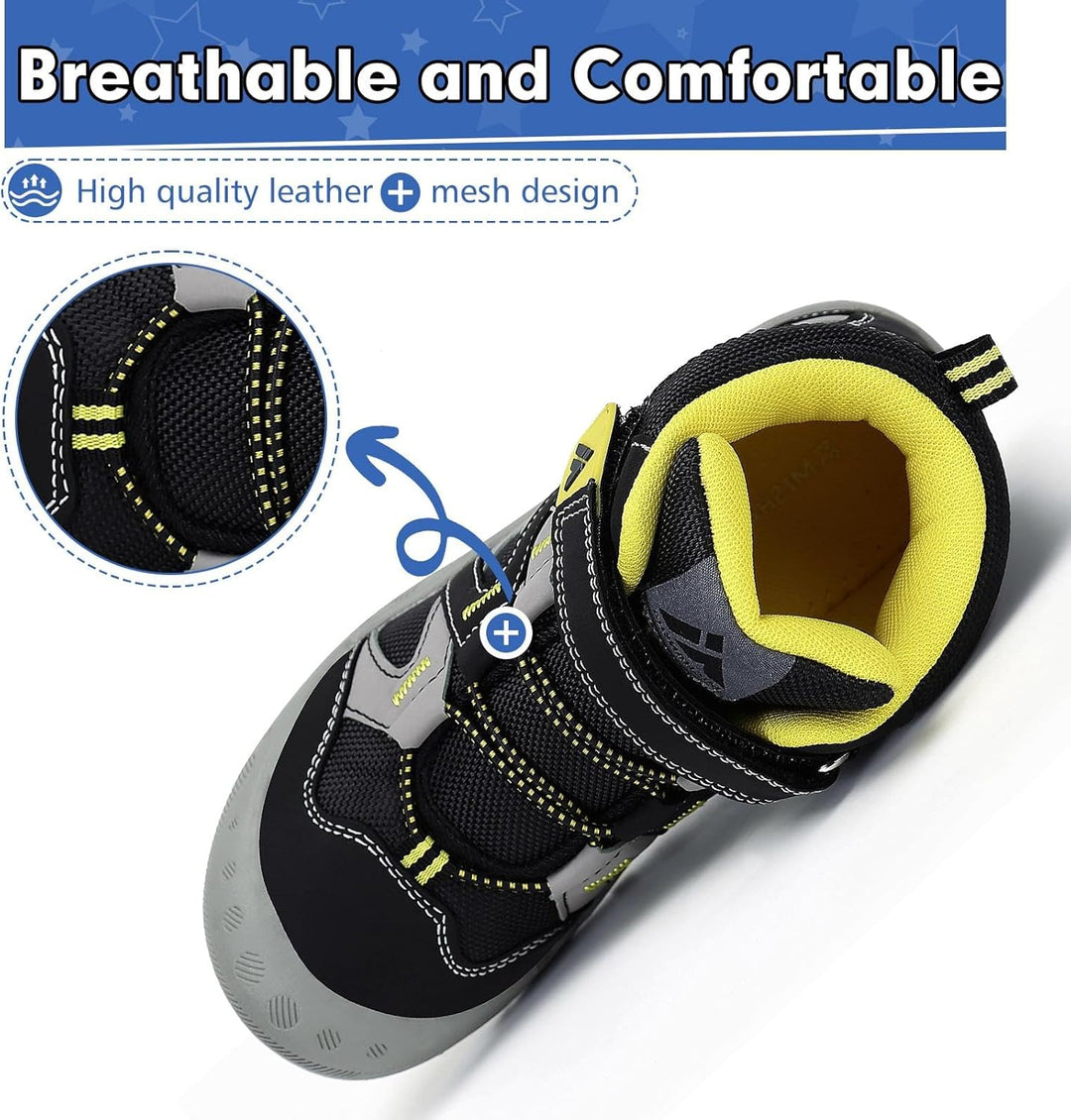 Mishansha Kinder Wanderschuhe rutschfest Trekkingschuhe Jungen Atmungsaktiv Outdoor Walkingschuhe Gr