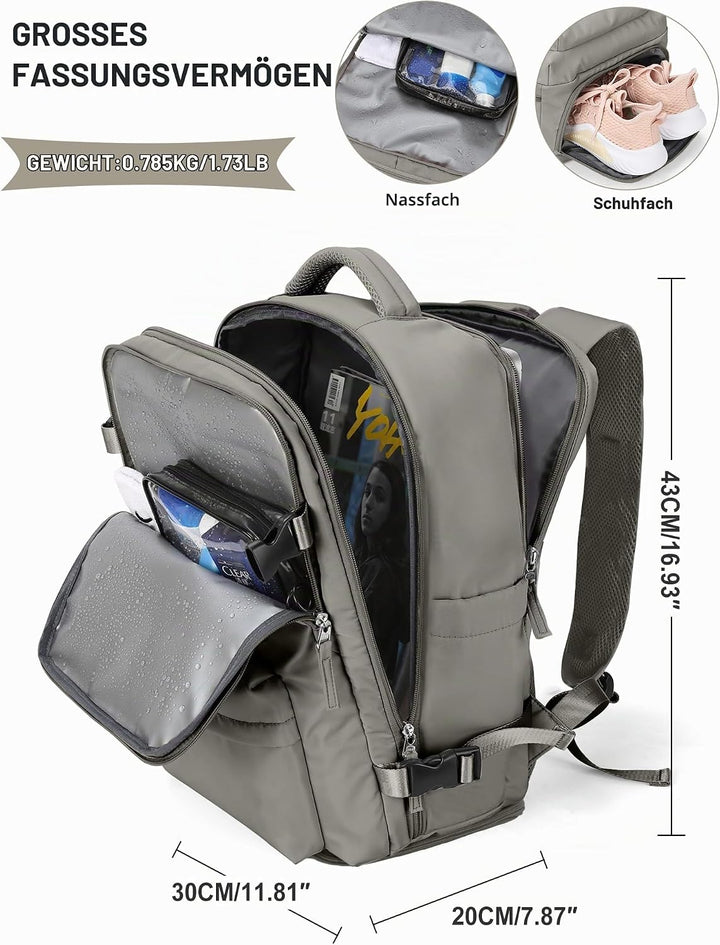 SZLX Vakuum Rucksack mit pumpe Ryanair Handgepäck 40x30x20 Damen Wizzair Handgepäck 40x30x20 Vakuum