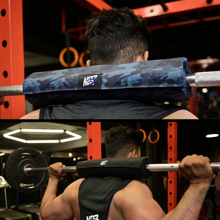 Barbell Padding, 30 mm Extra Thick, Hip Thrust Pad with Strength Fastening, Heavy Duty Rod Cushion w