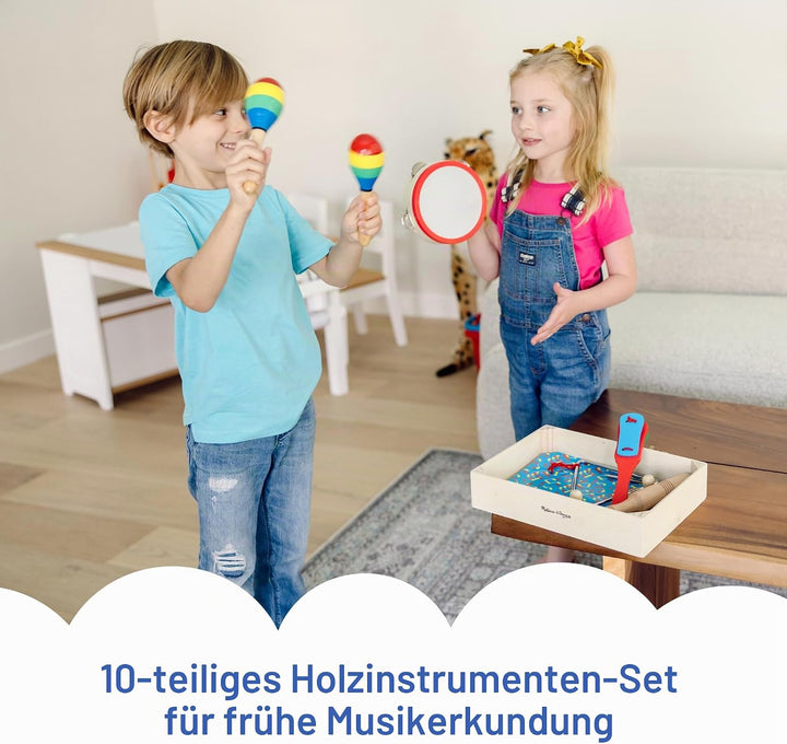 Melissa &amp; Doug Eine Band im Kasten | Musikinstrumente | Musikalisches Spielzeug für Kinder | 3+ | Ge
