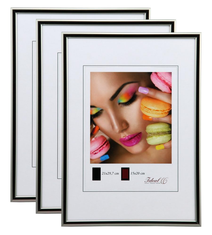 IDEAL TREND New Lifestyle Set Bilderrahmen Wanddeko Collage Poster Rahmen 2er 3er 5er Pack: Farbe: 3