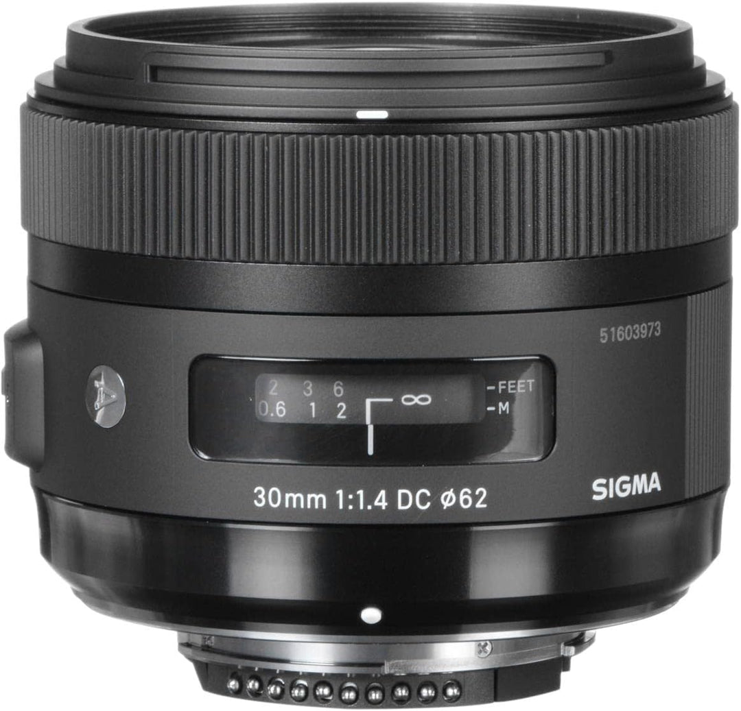 Sigma 30mm F1,4 DC HSM Art Objektiv für Nikon F Objektivbajonett für Nikon Single, für Nikon Single