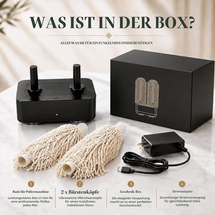 Elektrischer Glaswaren-Polierer For Zu Hause Weiss, Weiss