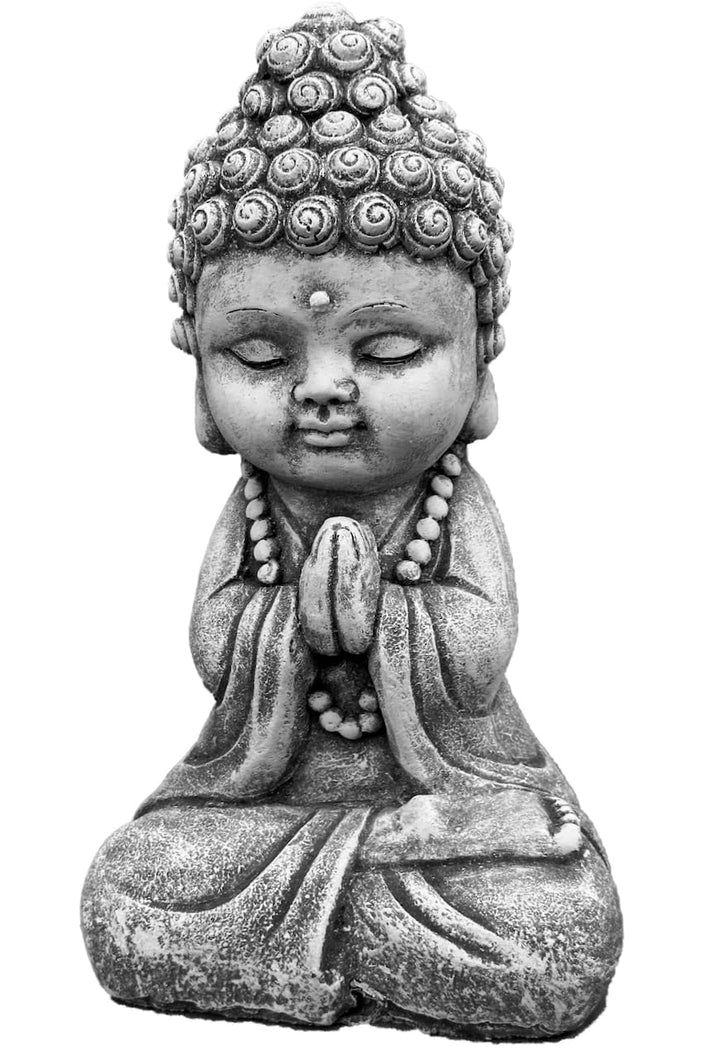 stoneandstyle Steinfigur Buddha Shiva Baby sitzend frostfest Steinguss massiv