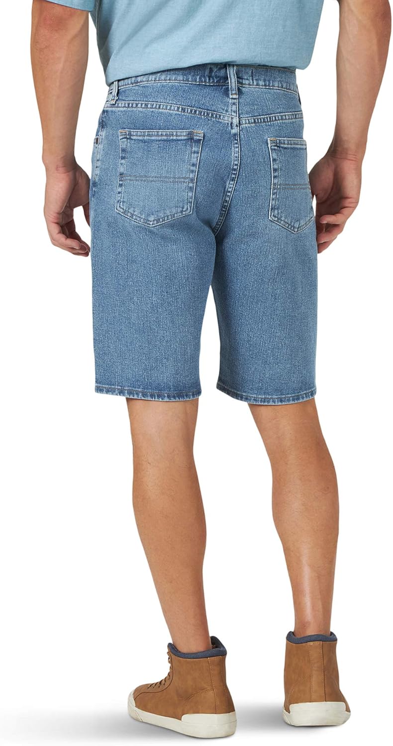 Wrangler Authentics Herren Authentics Classic Carpenter Lässige Shorts 32 Light Wash Flex, 32 Light