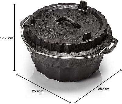Petromax Gugelhupfform Gusseisen - Backform/Kuchenform | Tortenboden-Deckel | aus Gusseisen | sofort
