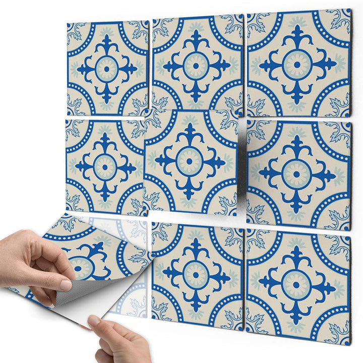 20 Stück Fliesenfolie für Bad und Küche 20x20 cm - Klebefliesen, Mosaikfliesen - Klebefolie Fliesen
